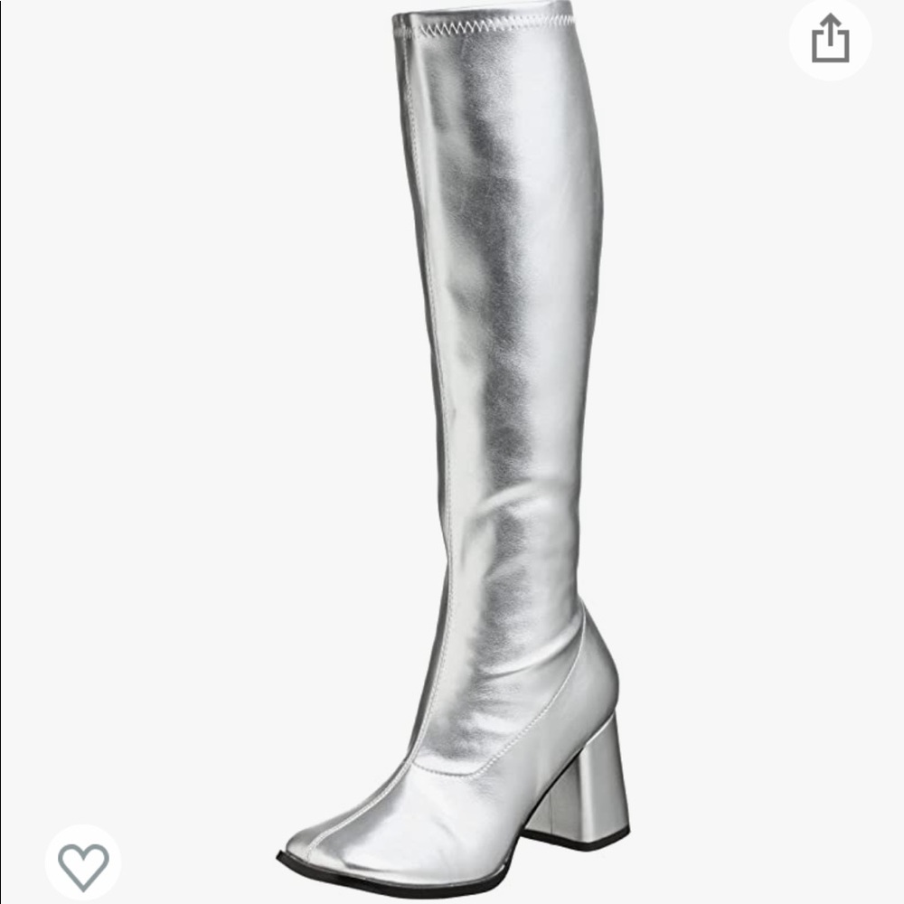 Funtasma Silver Gogo Boots